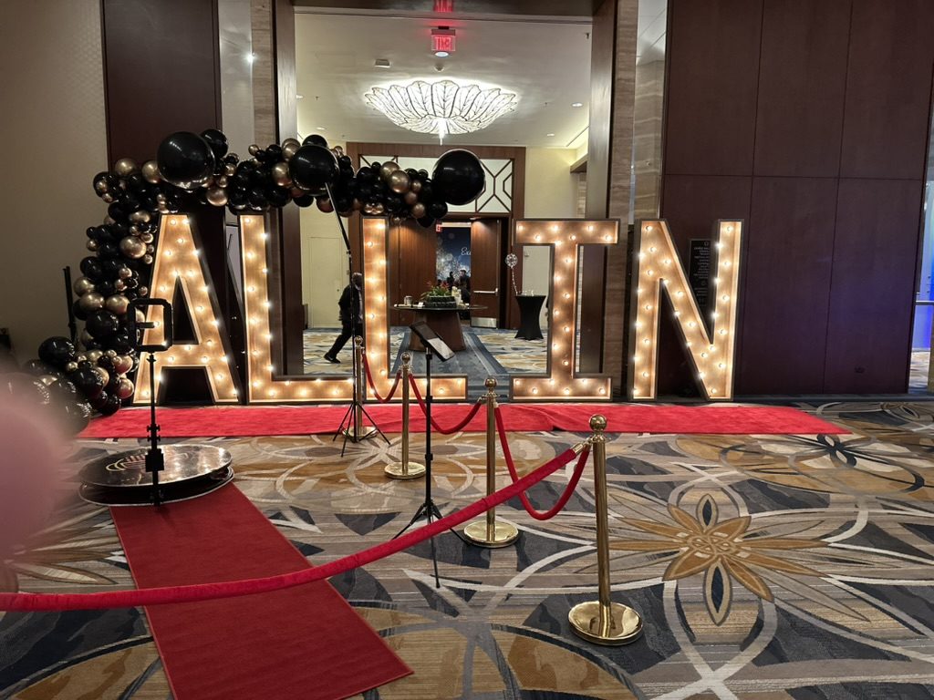 corporate event setup