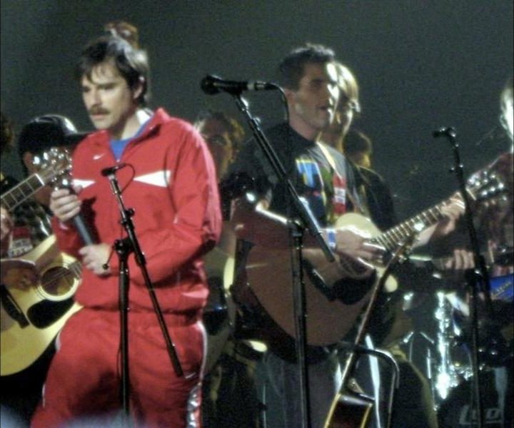 Onstage with Weezer